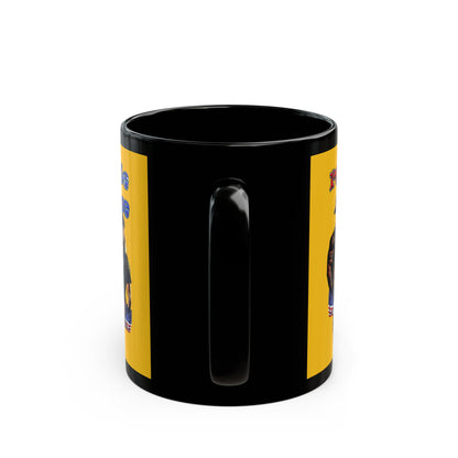 rw&b lives matter - Black Mug (yellow)