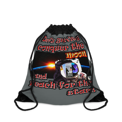 defy conquer reach - Drawstring Bag (dark grey)