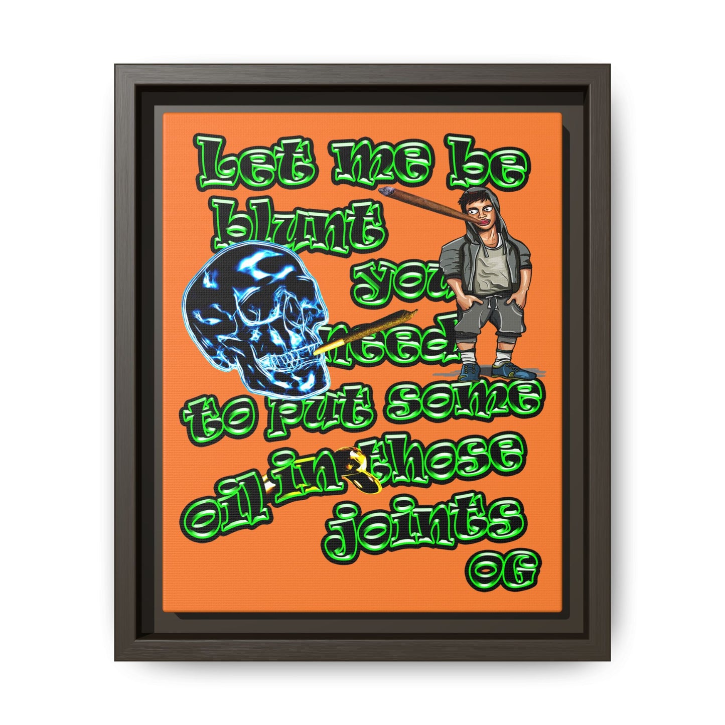 og - framed canvas art (crusta)