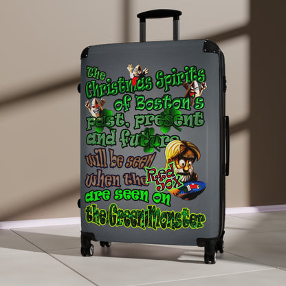 christmas spirits of boston - Suitcase (grey-light grey)