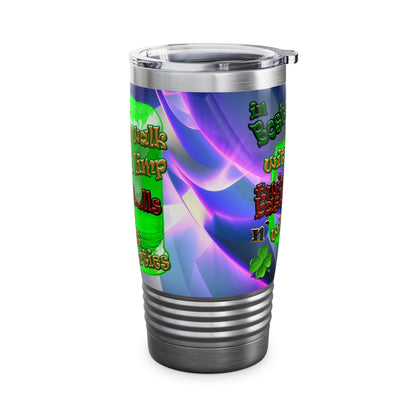 celtics logo - Ringneck Tumbler, 20oz (grey-pink wave)