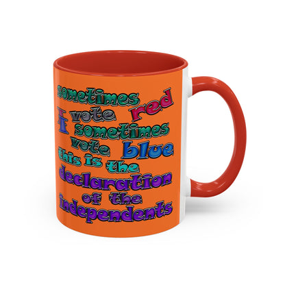 declaration of the independents - Accent Mug (crusta)