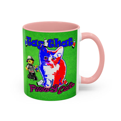 tag that - Accent Mug (green turf)