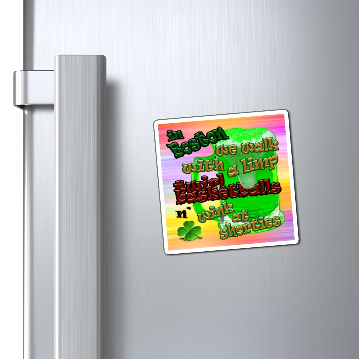celtics logo - Magnets - (color blur)