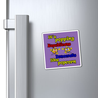 popping like popcorn - Magnets - (light purple)