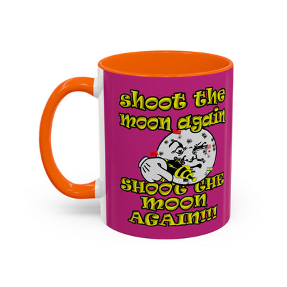 shoot the moon again - Accent Mug (pink)