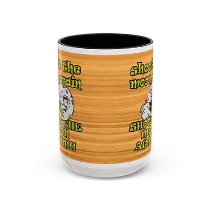 shoot the moon again - Accent Mug (butterscotch wood finish)