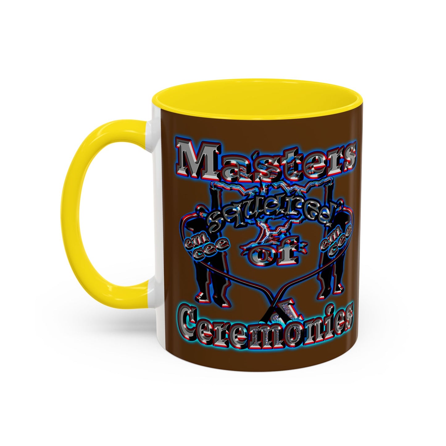 em cee squared - Accent Mug (brown)