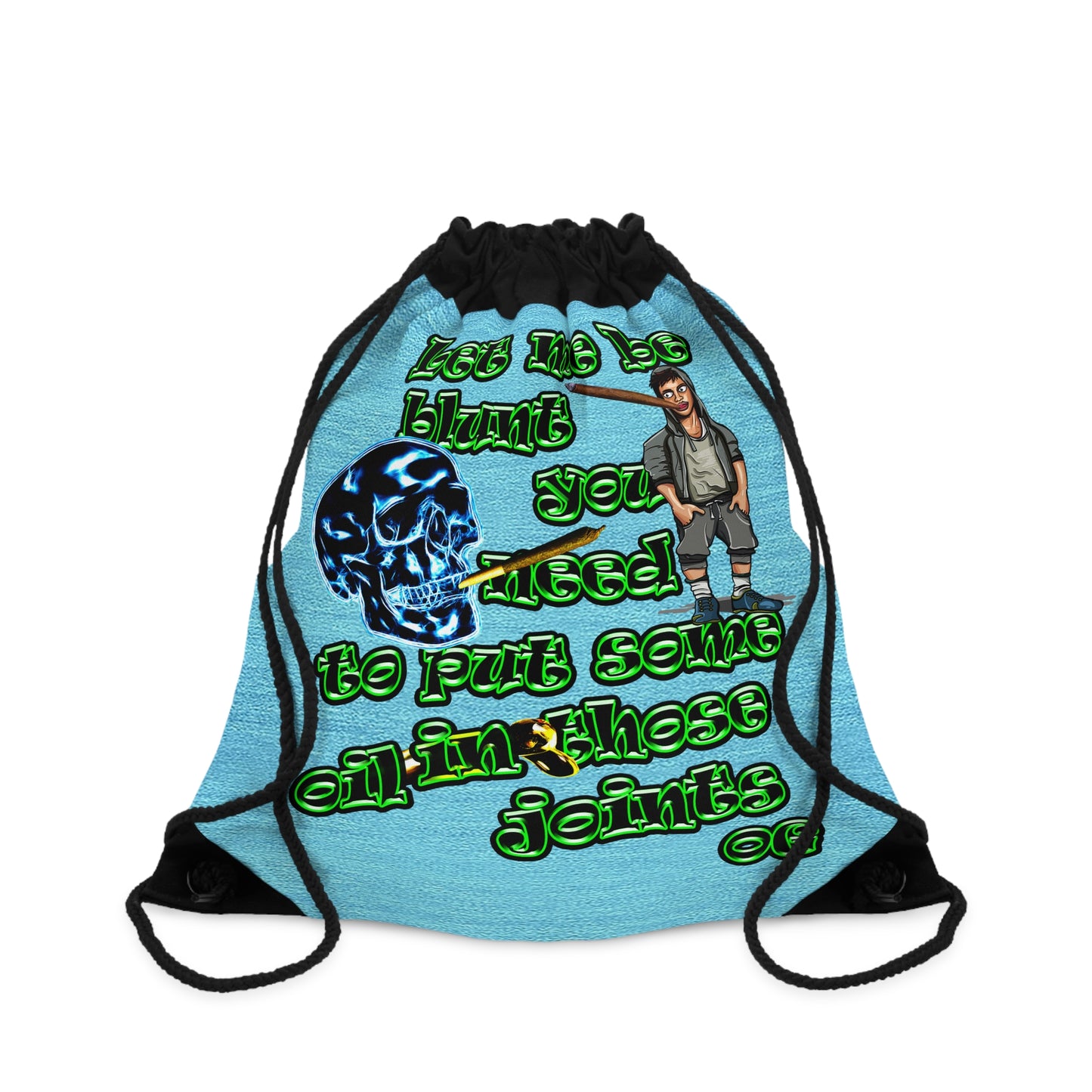 og - Drawstring Bag (faded blue)