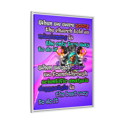 doggystyle - framed canvas art (purple-pink wave)