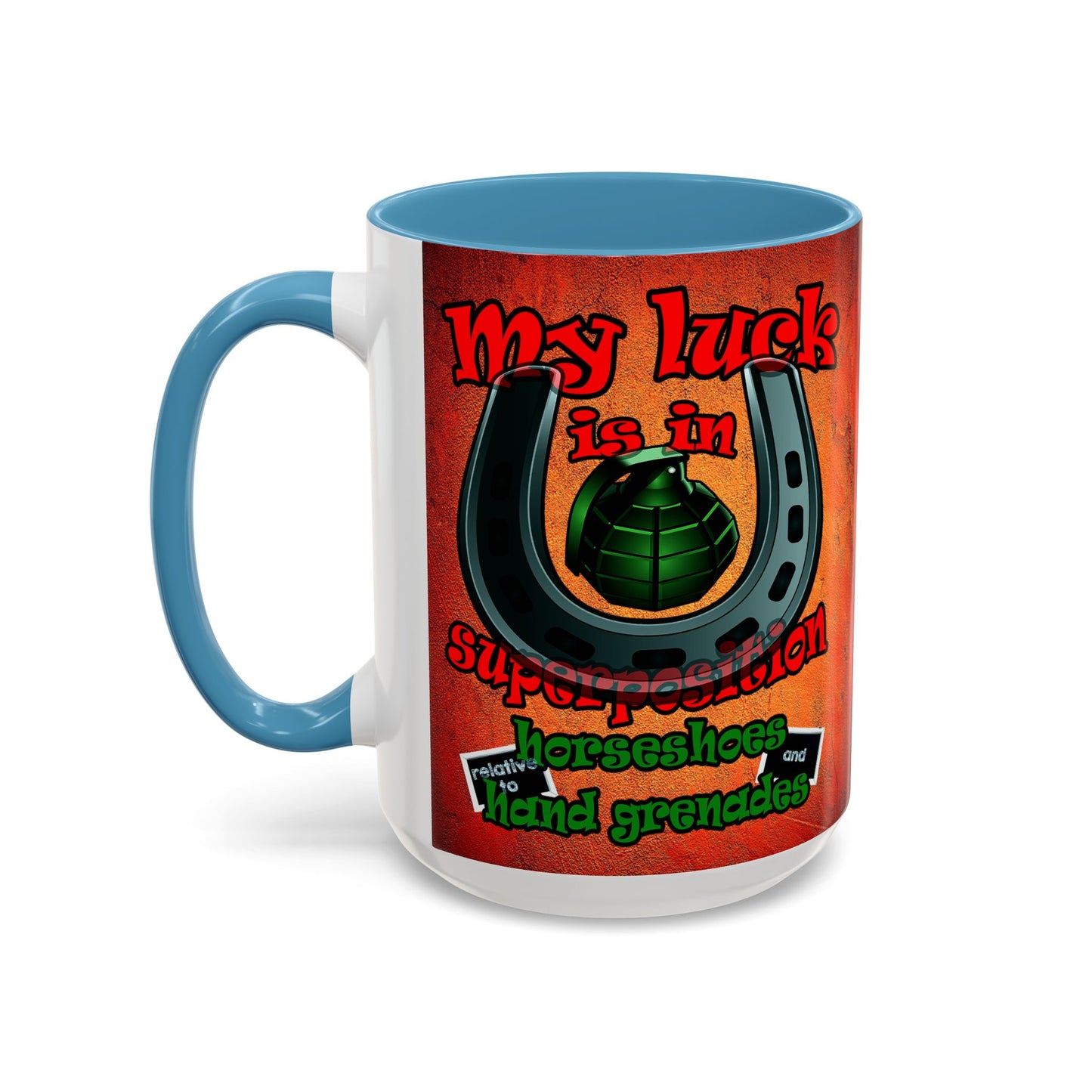 my luck - Accent Mug (burnt orange)