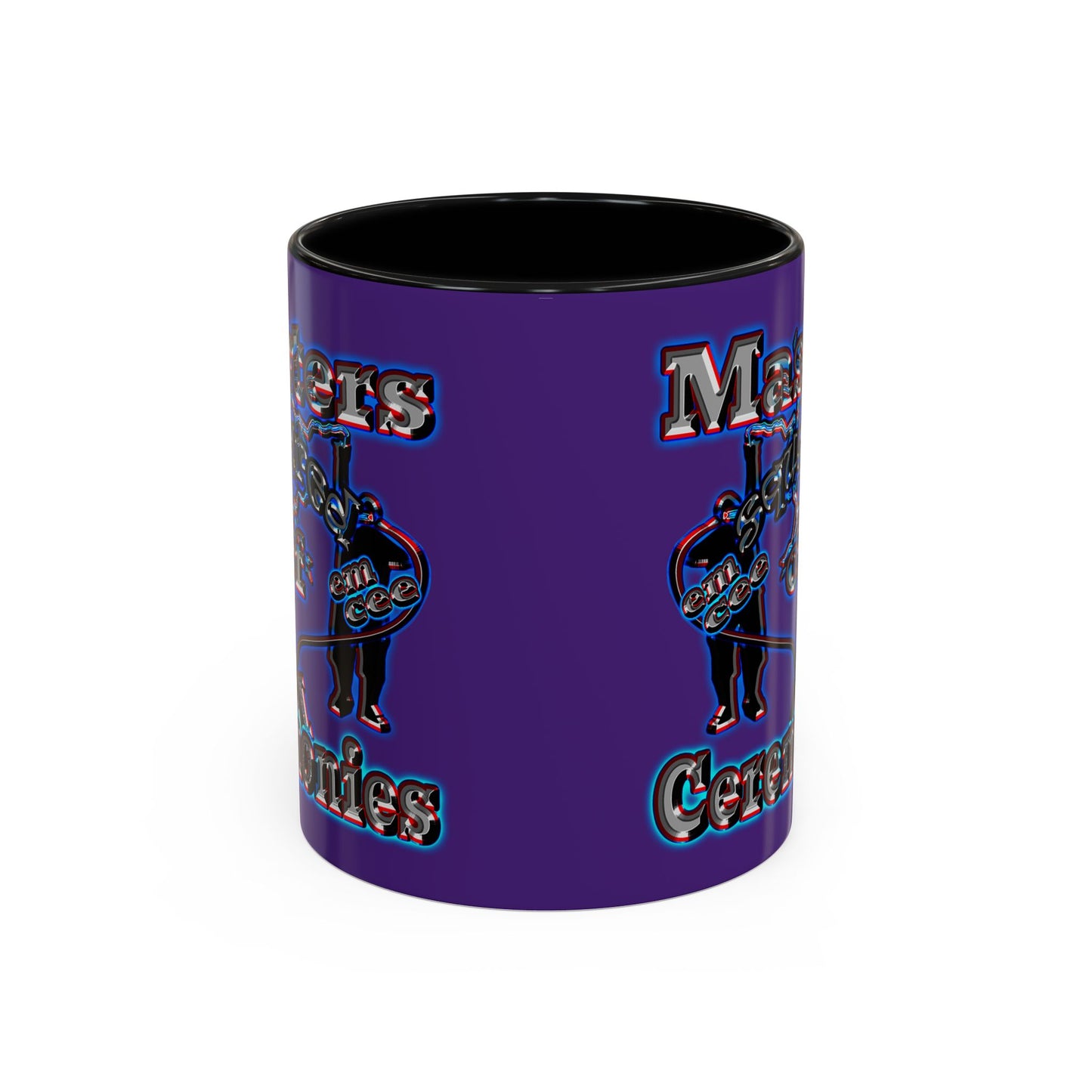 em cee squared - Accent Mug (purple)