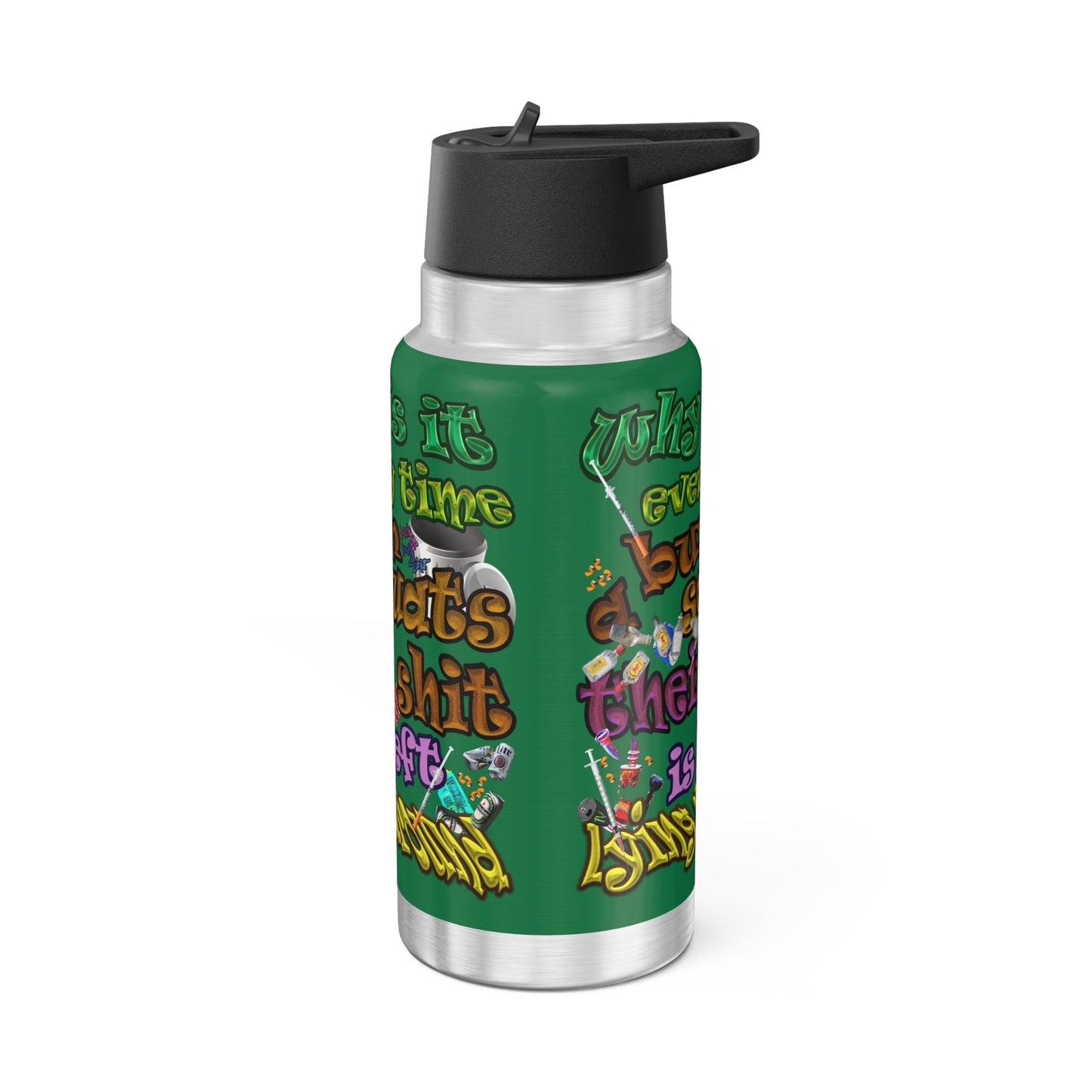 the bum's shit - Gator Tumbler, 32oz (dark green)