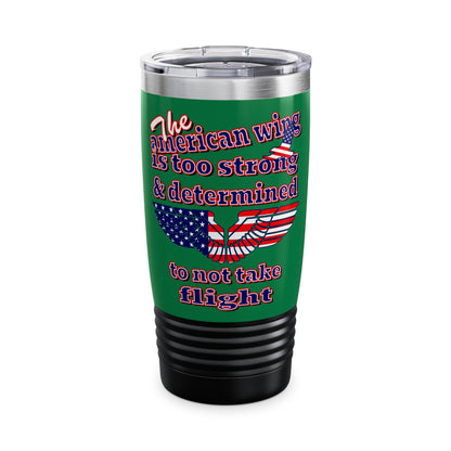 american wing - Ringneck Tumbler, 20oz (dark green)