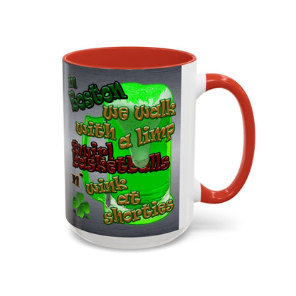 celtics logo - Accent Mug (brushed nickel)