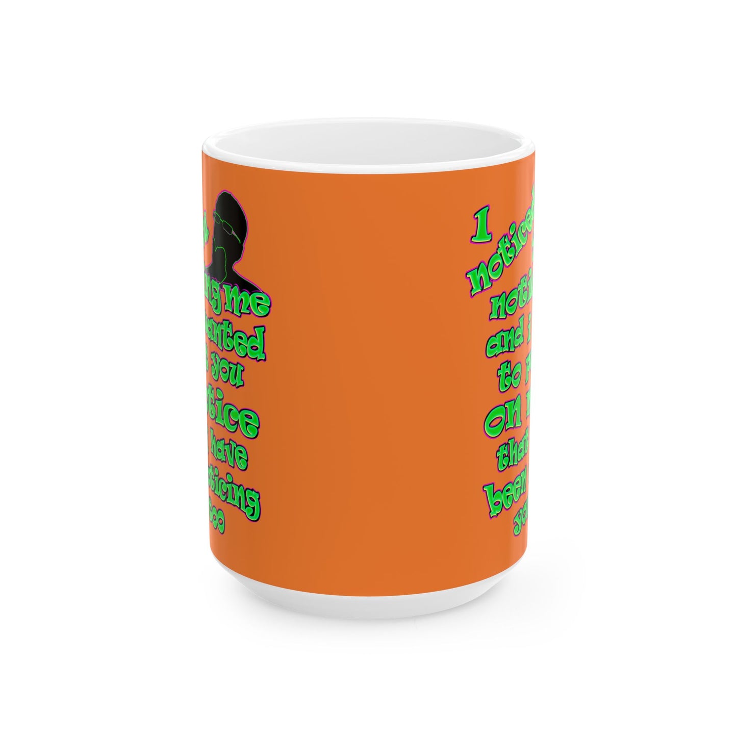 noticed you noticing - White Mug (crusta)