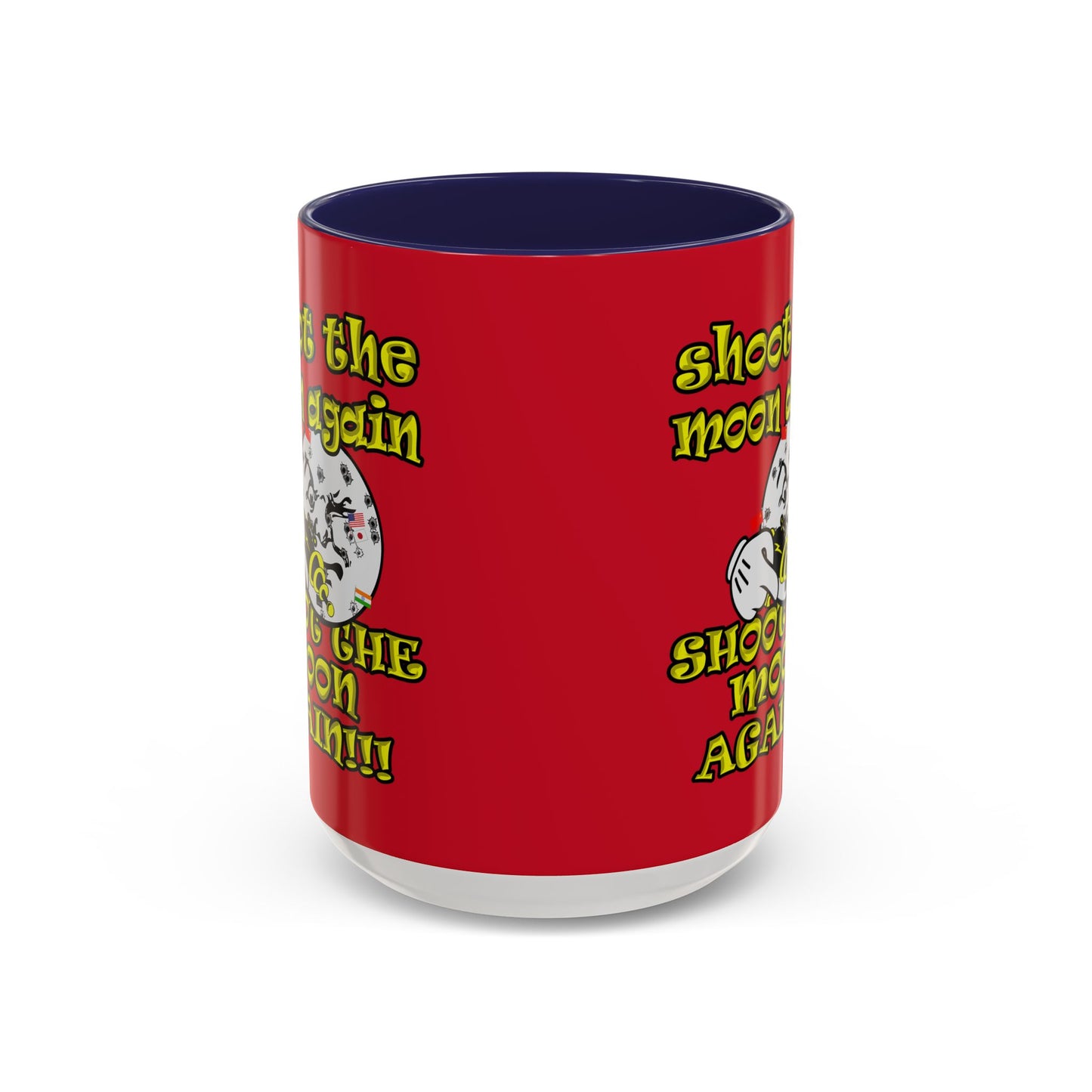 shoot the moon again - Accent Mug (dark red)