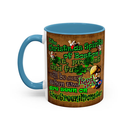 christmas spirits of boston - Accent Mug (brown papyrus)