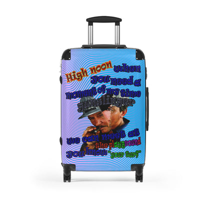 high noon - Suitcase (light blue-purple wave)