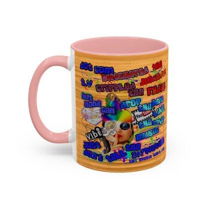 drop the beat - Accent Mug (butterscotch wood finish)