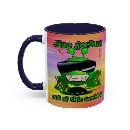 disc jockey - Accent Mug (color blur)