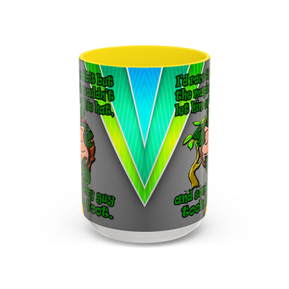 turtle race - Accent Mug (rainbow split)