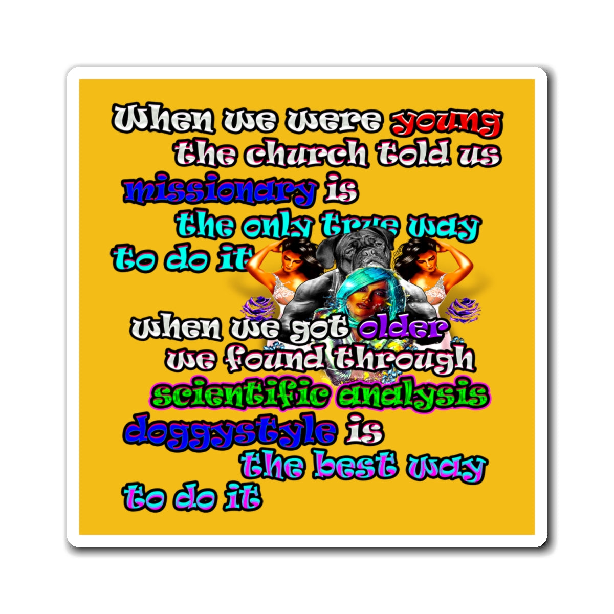 doggystyle - Magnets - (yellow)