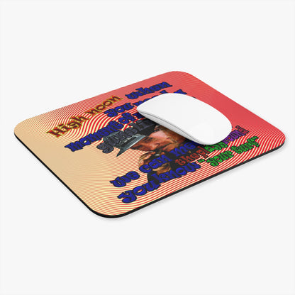 high noon - Mouse Pad (Rectangle) (yellow-orange wave)