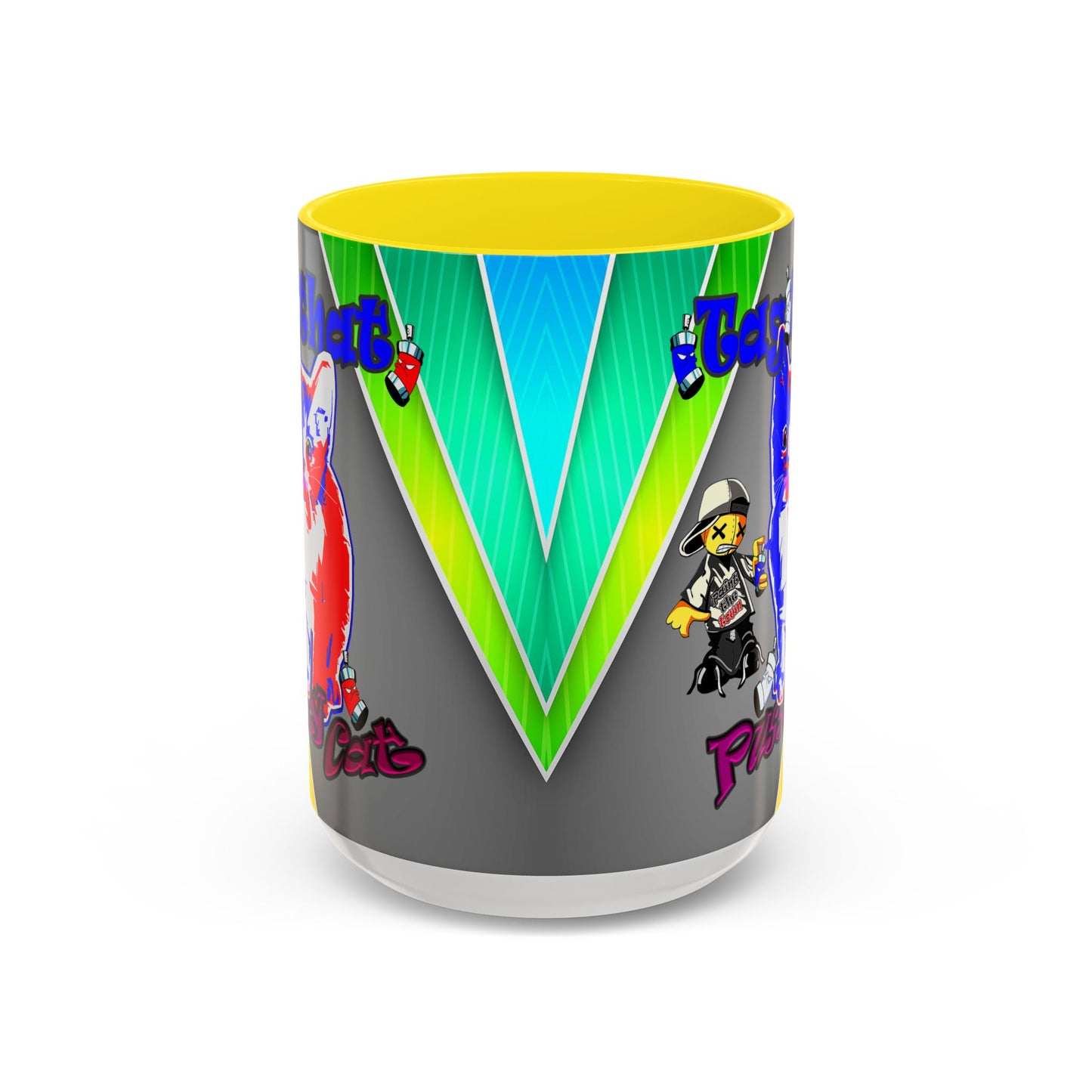 tag that - Accent Mug (rainbow split)