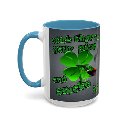 celtics logo - Accent Mug (grey-light grey)