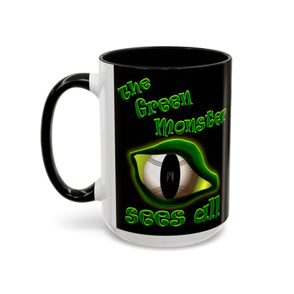 green monster - Accent Mug (black)