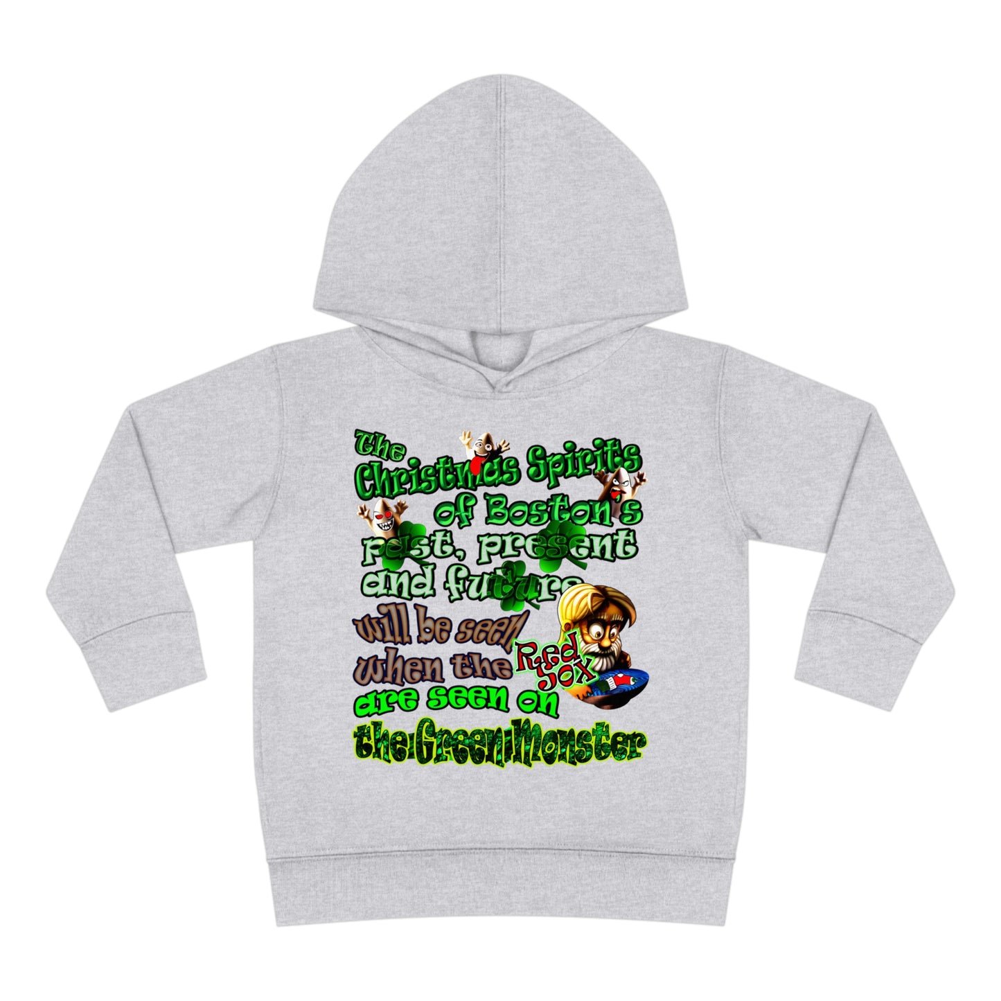 christmas spirits of boston - Toddler Pullover Fleece Hoodie