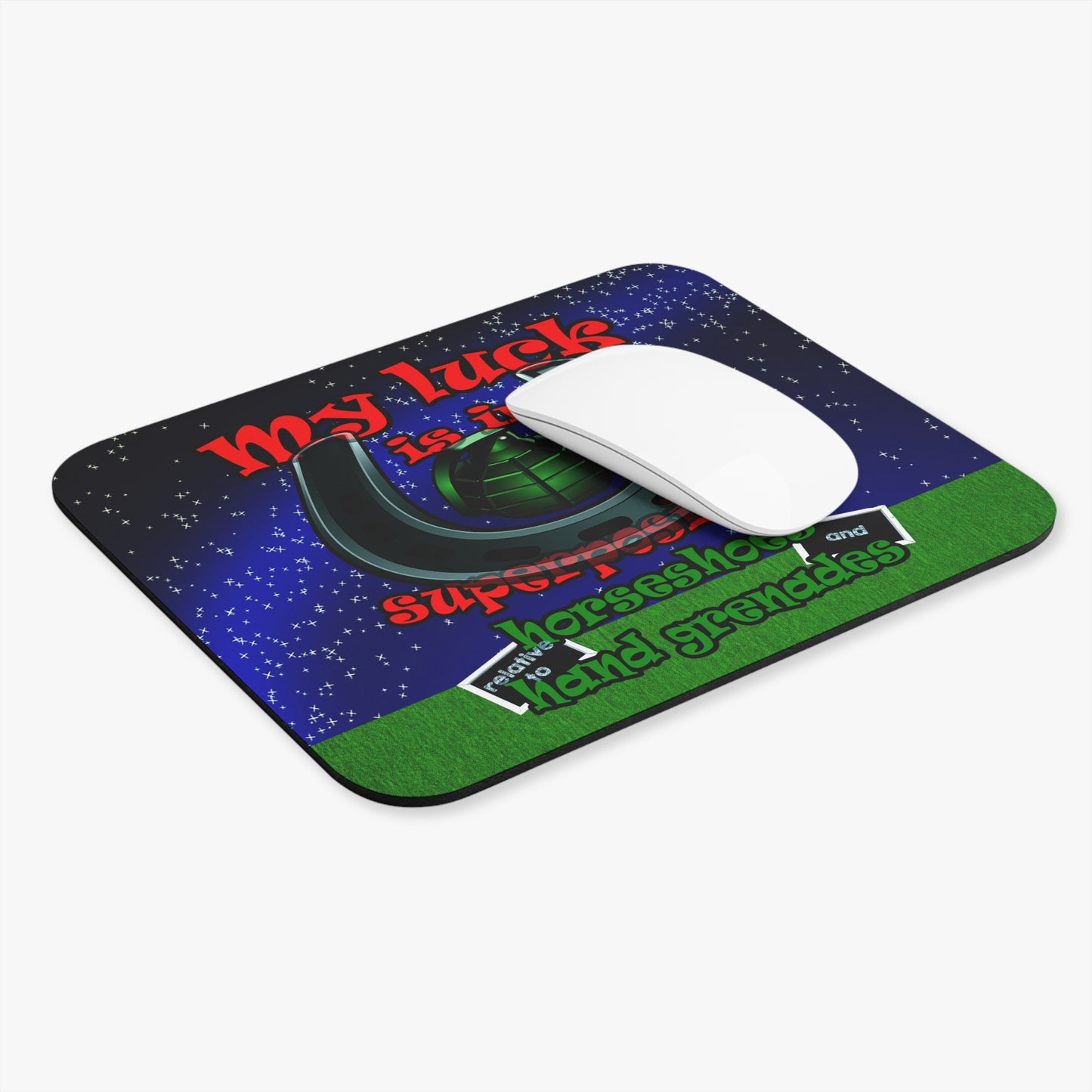 my luck - Mouse Pad (Rectangle) ('snoops' background)