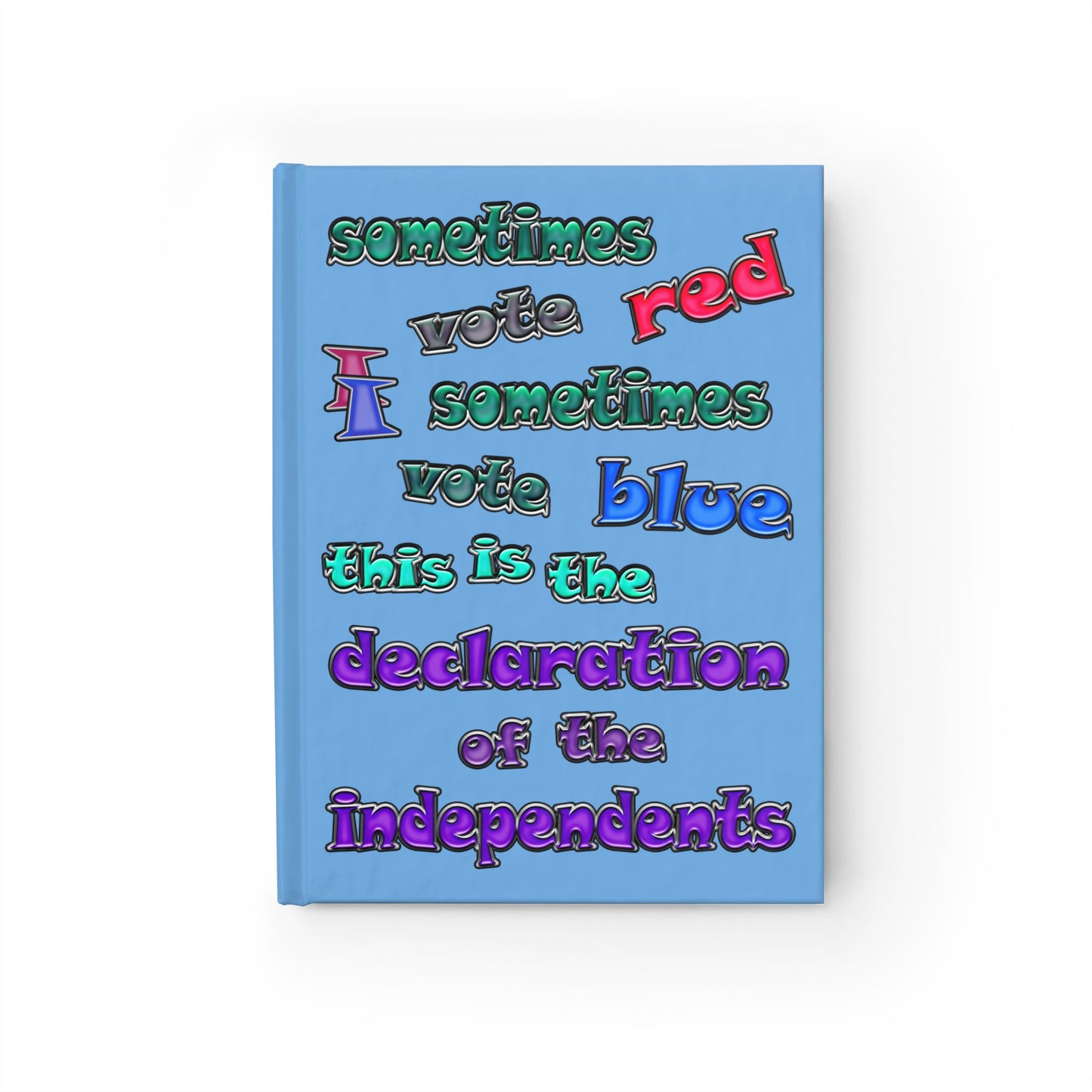 declaration of the independents - journal-lined (light blue)