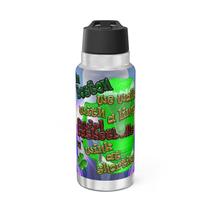 celtics logo - Gator Tumbler, 32oz  (grey-pink wave)