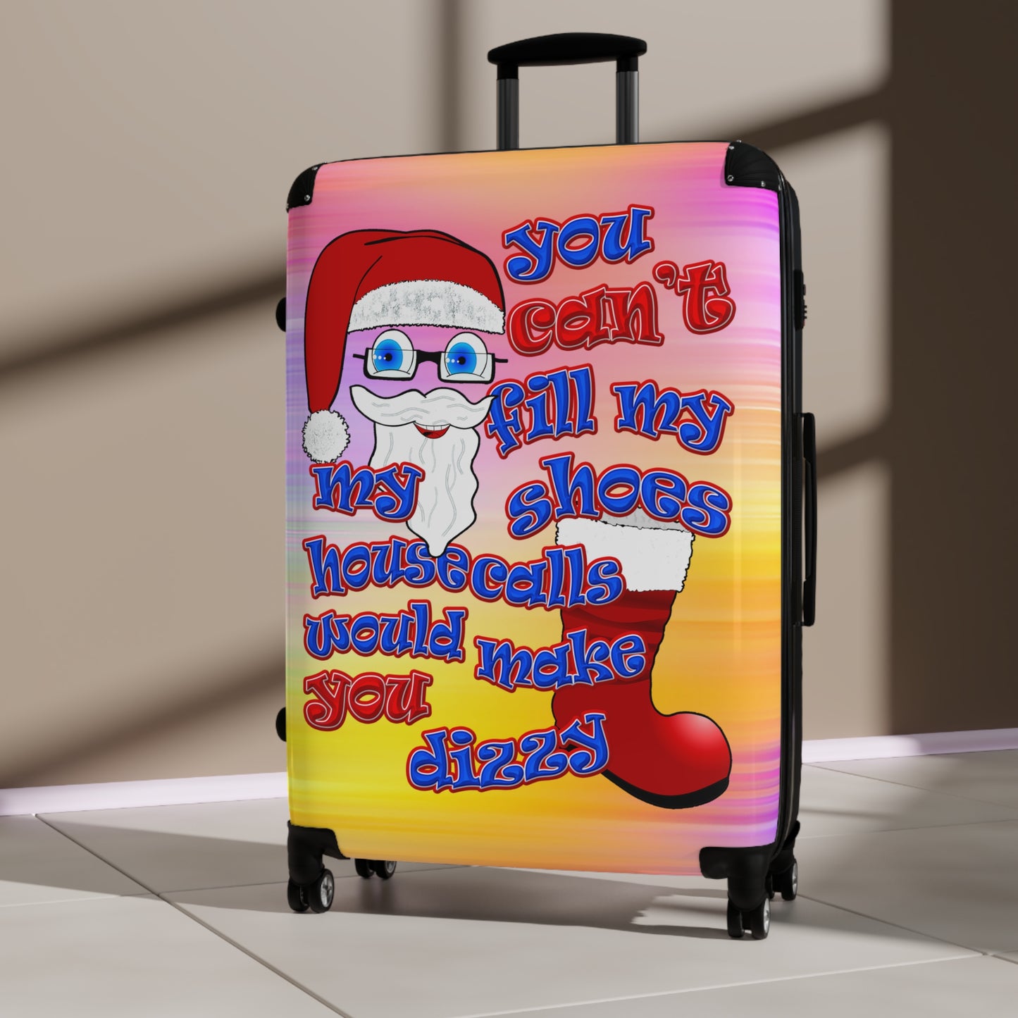 santa's shoes - Suitcase (color blur)