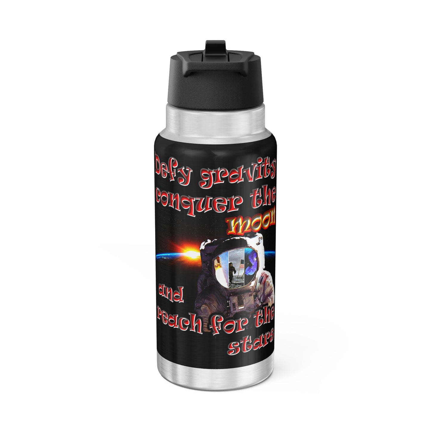defy conquer reach - Gator Tumbler, 32oz (black)