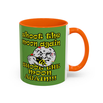 shoot the moon again - Accent Mug (green)