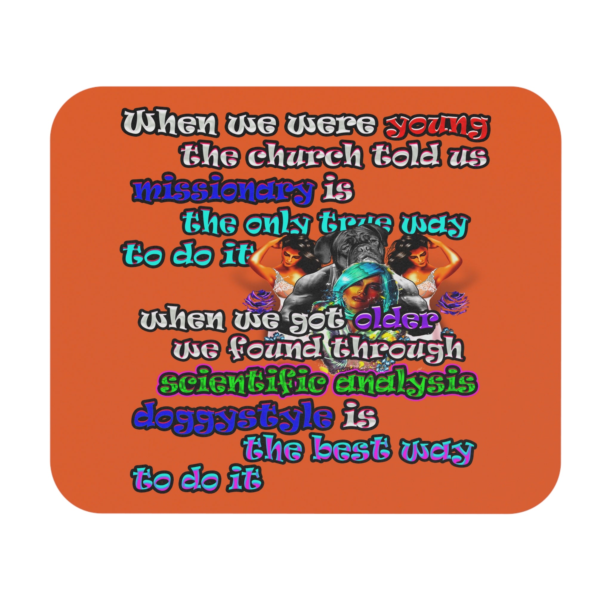 doggystyle - Mouse Pad (Rectangle) (orange)