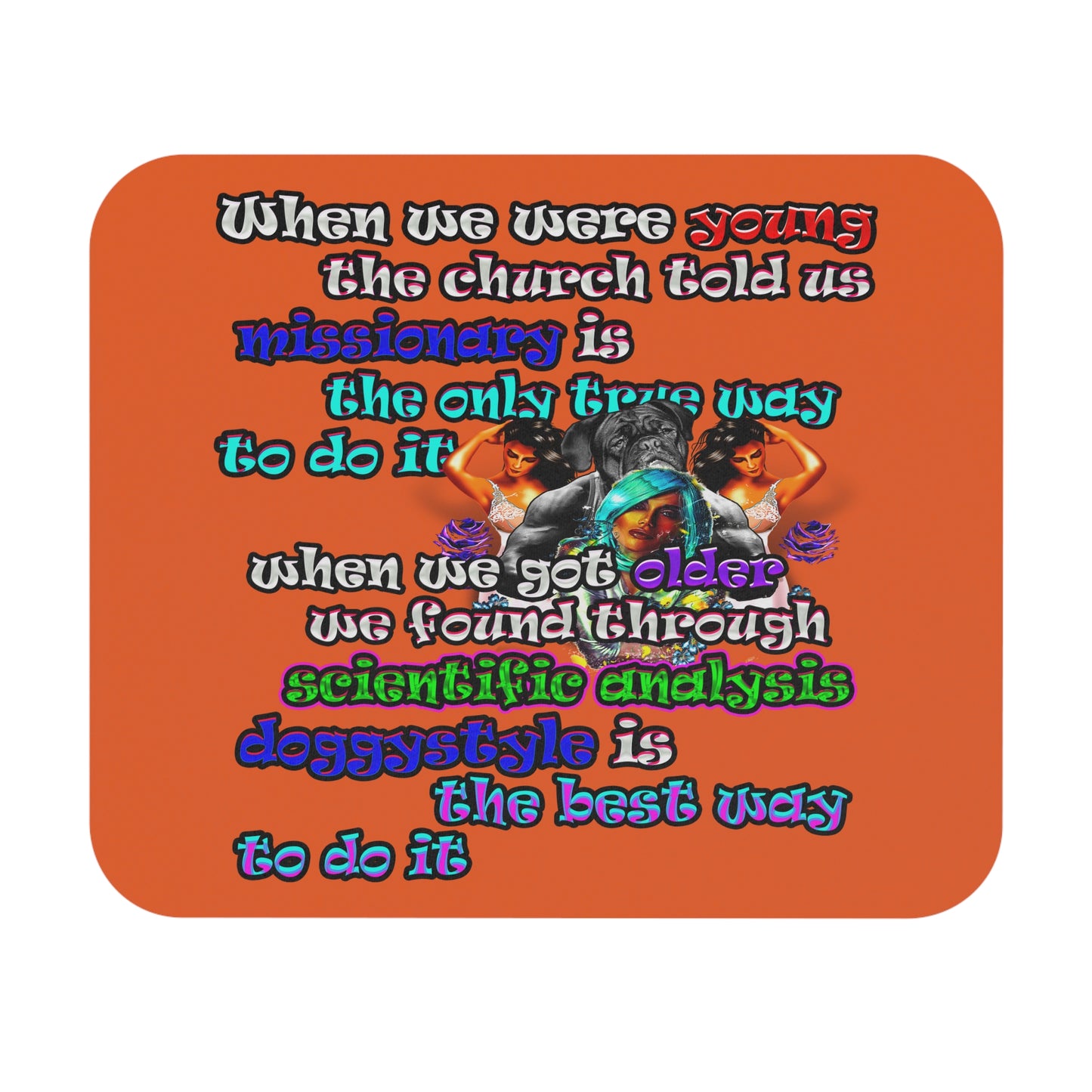 doggystyle - Mouse Pad (Rectangle) (orange)