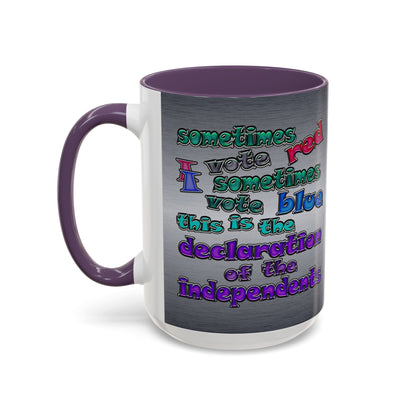 declaration of the independents - Accent Mug (brushed nickel)