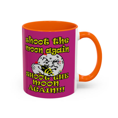 shoot the moon again - Accent Mug (pink)