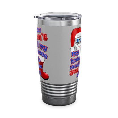 santa's shoes - Ringneck Tumbler, 20oz (light grey)
