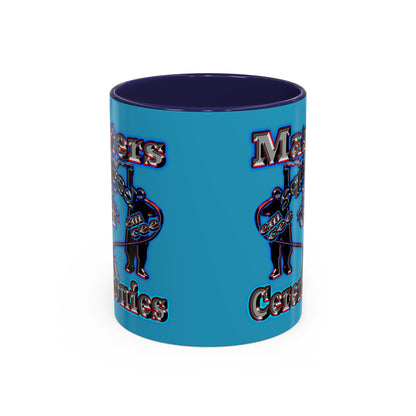 em cee squared - Accent Mug (turquoise)