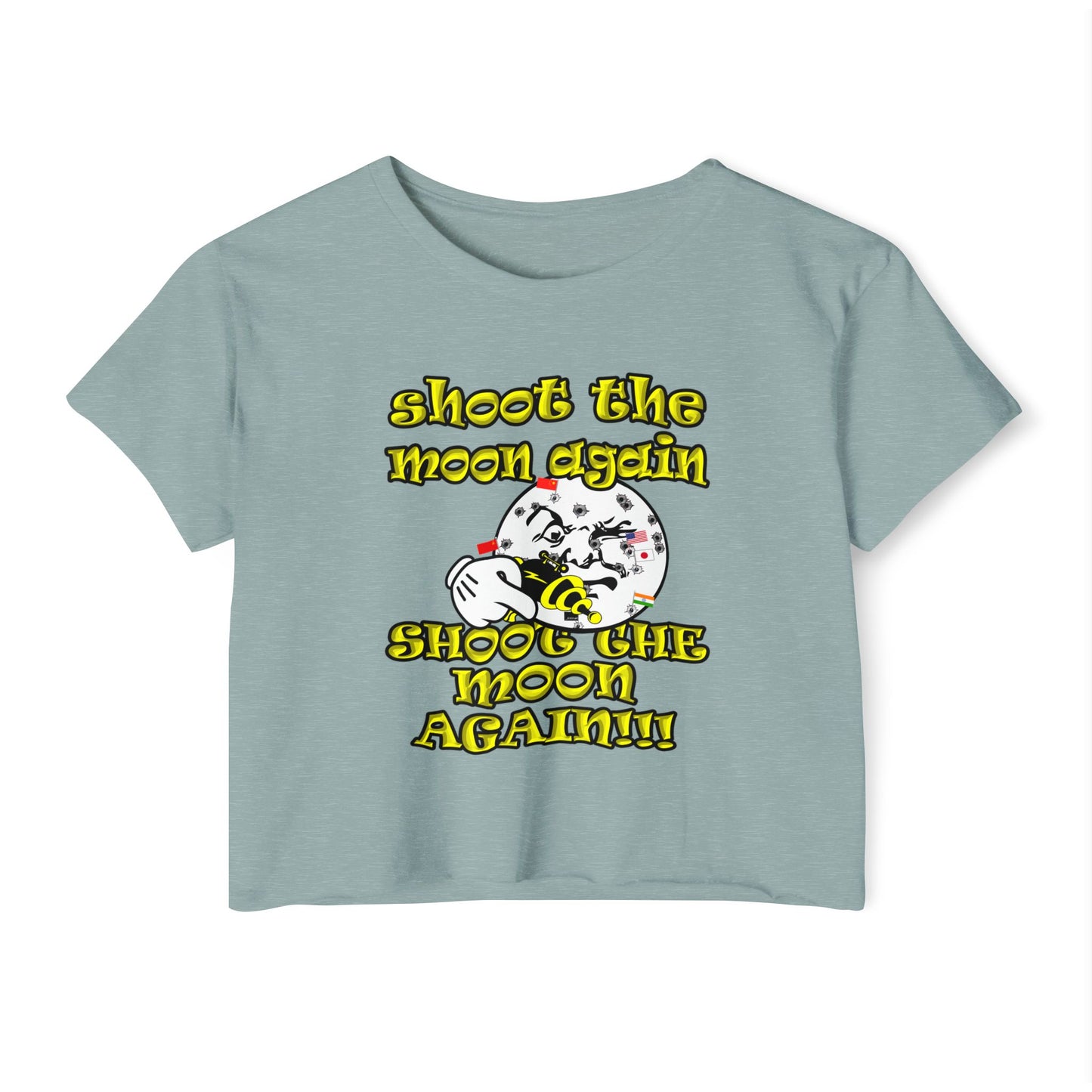 shoot the moon again - Women's Festival Crop Top