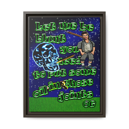 og - framed canvas art ('snoops' background)