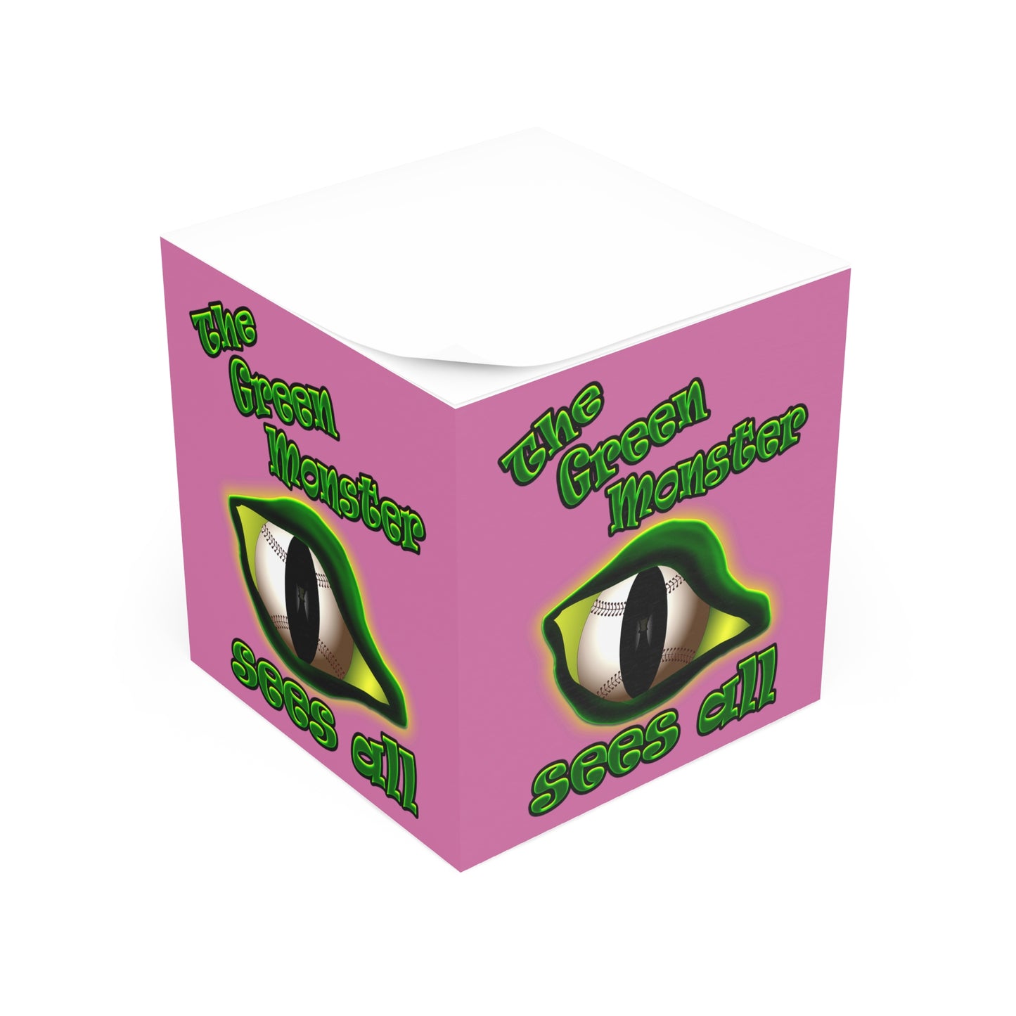 green monster - note cube (light pink)