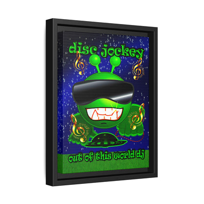 disc jockey - framed canvas art ('snoops' background)