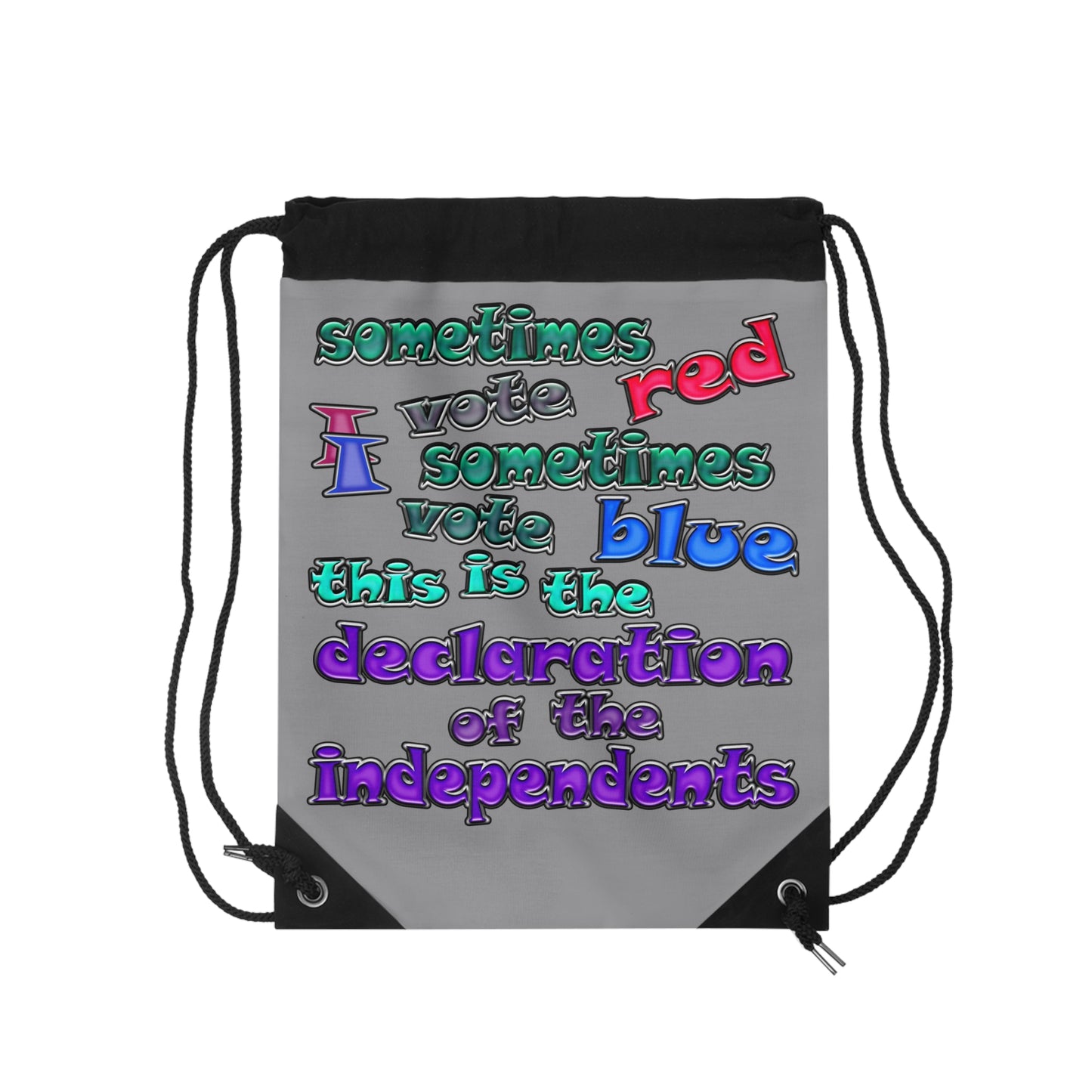 declaration of the independents - Drawstring Bag (grey)