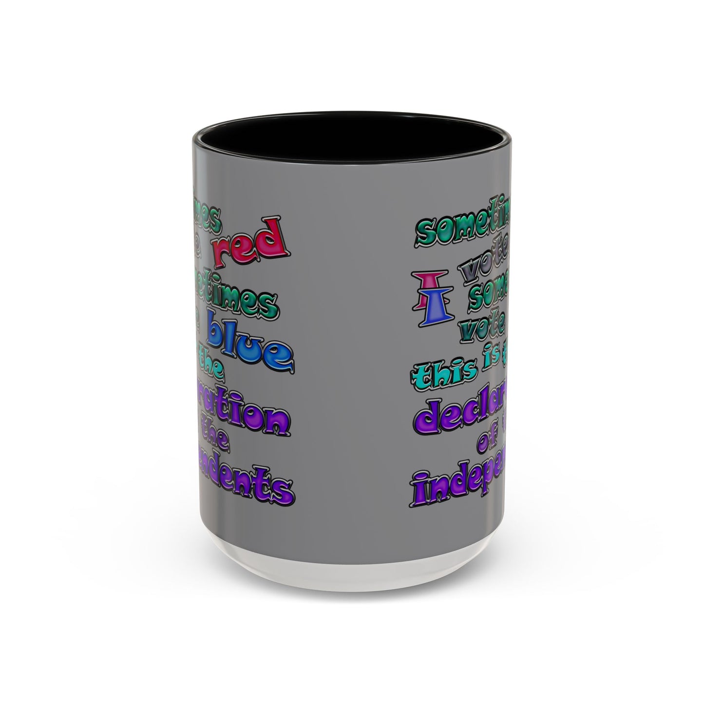 declaration of the independents - Accent Mug (grey)